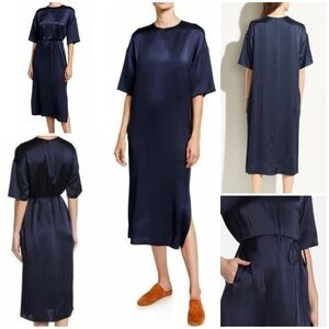 💥PRICE DROP💥 Satin Seamed Front Dress - No Belt